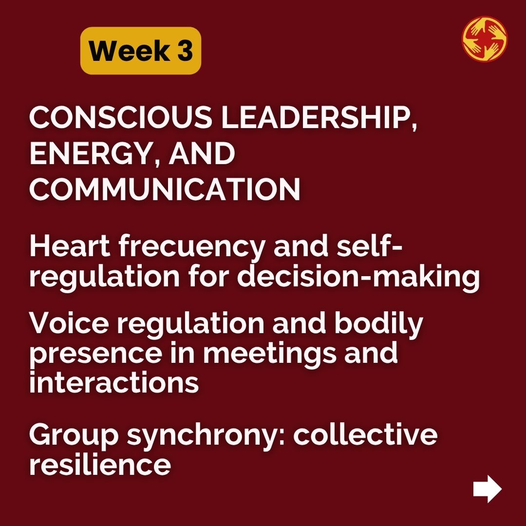 Week 3 — Conscious leadership, energy and communication