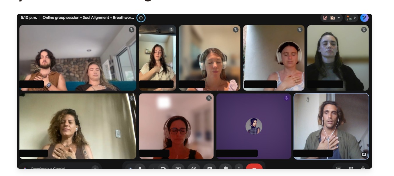 Encuentro online de la comunidad Sanando Juntos